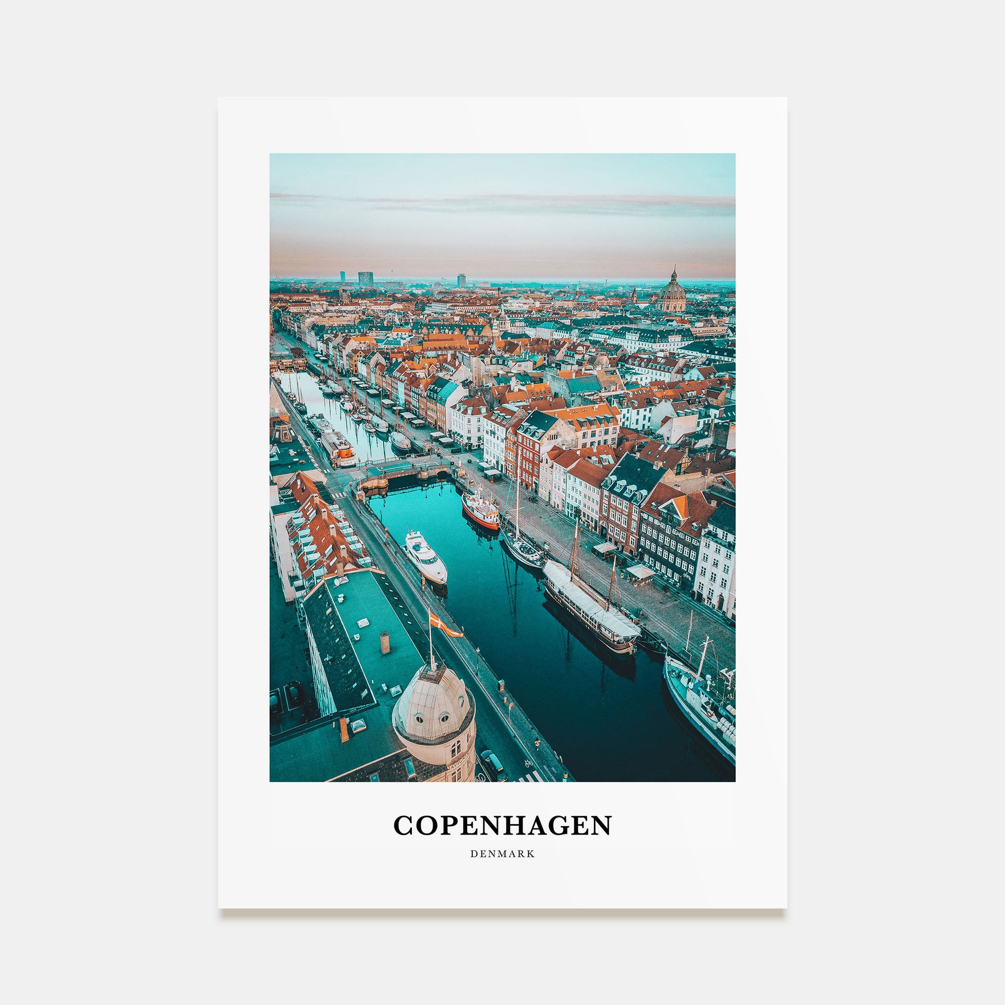 Copenhagen Portrait Color Poster