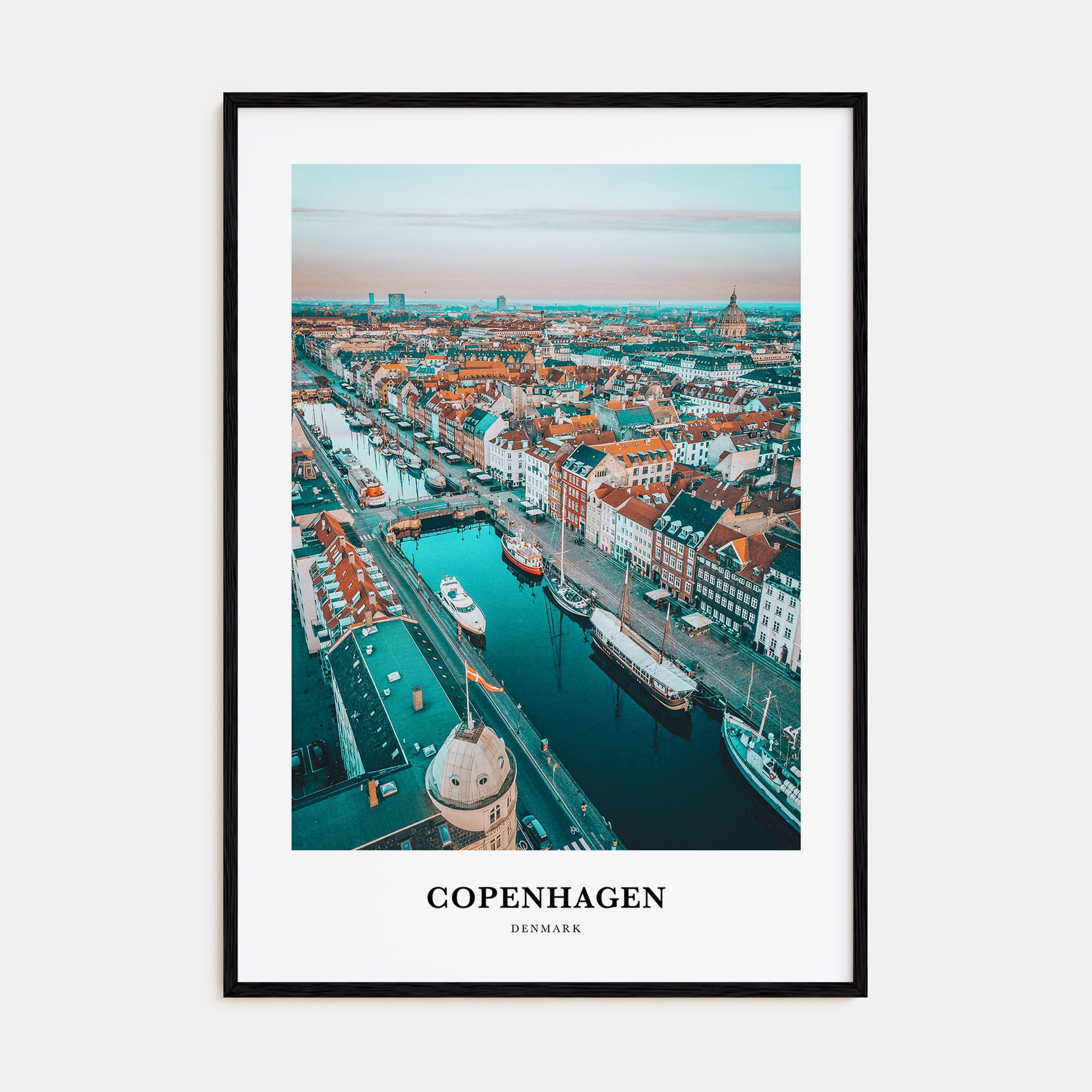 Copenhagen Portrait Color Poster