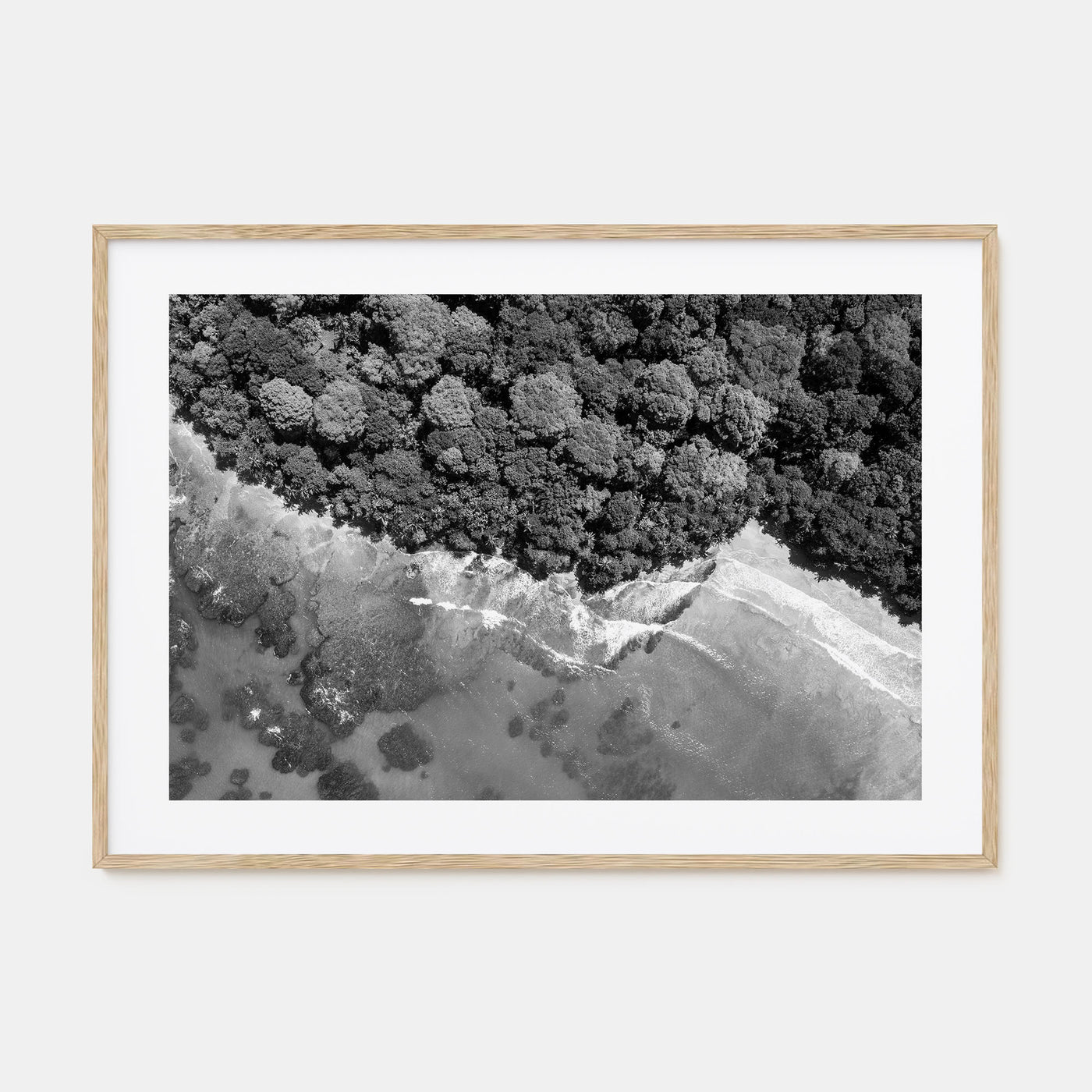 Costa Rica Landscape B&W Poster