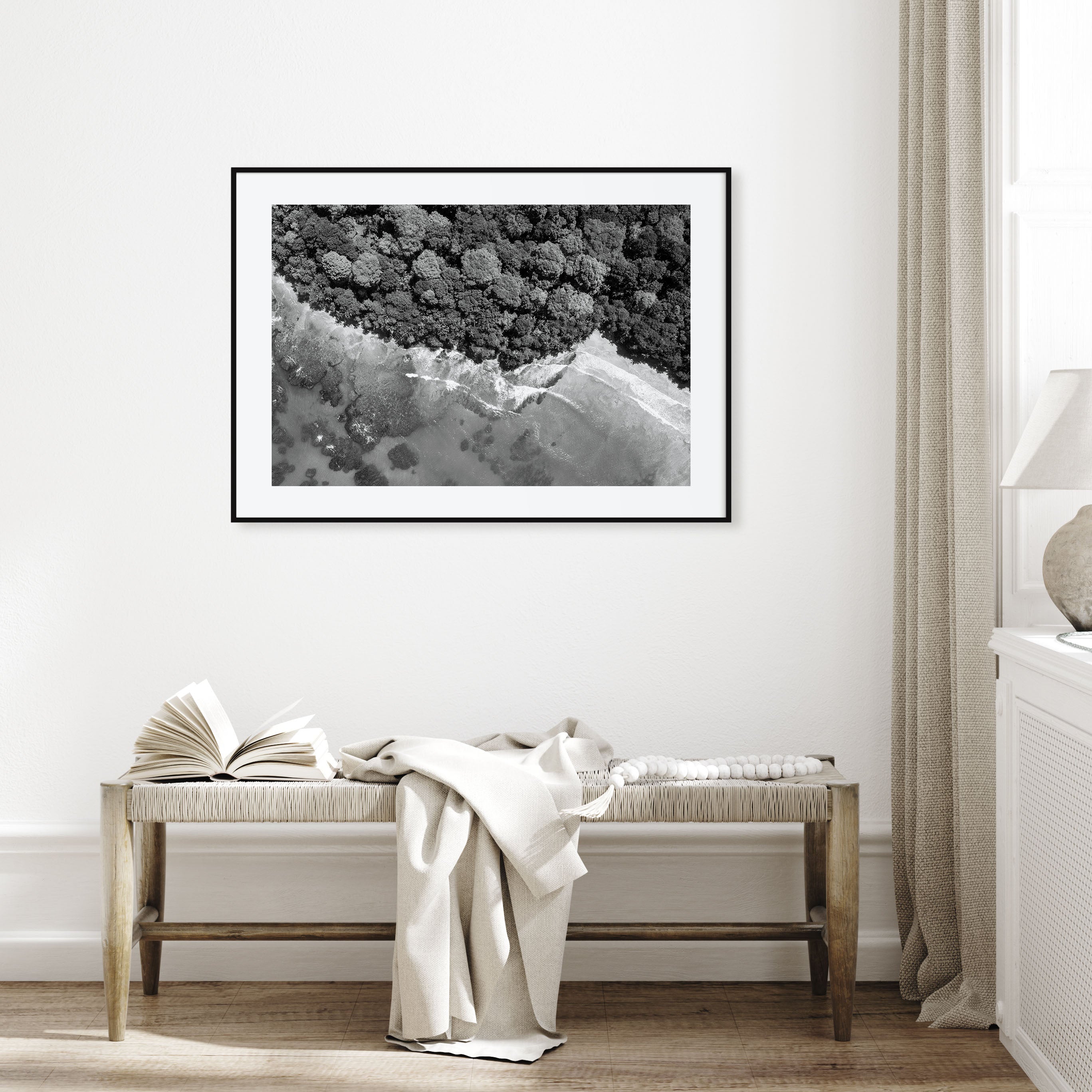 Costa Rica Landscape B&W Poster