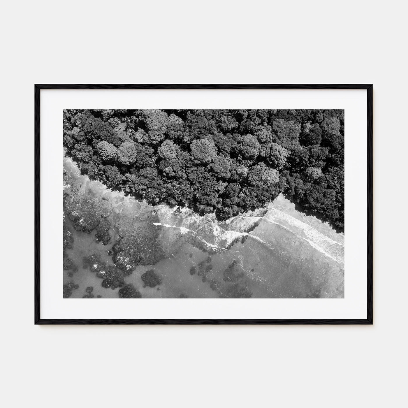 Costa Rica Landscape B&W Poster