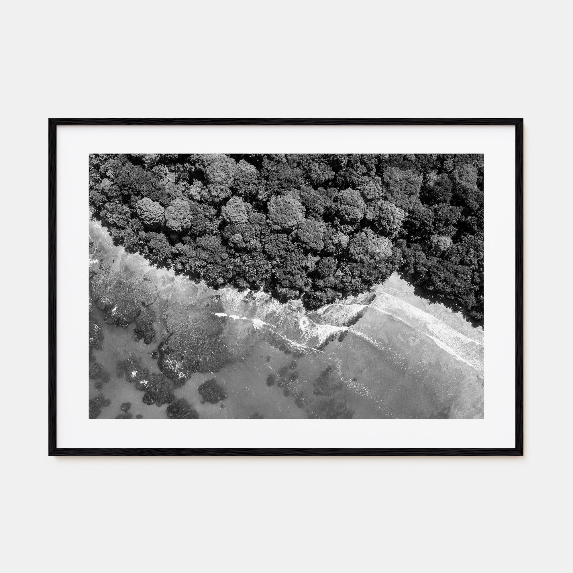 Costa Rica Landscape B&W Poster