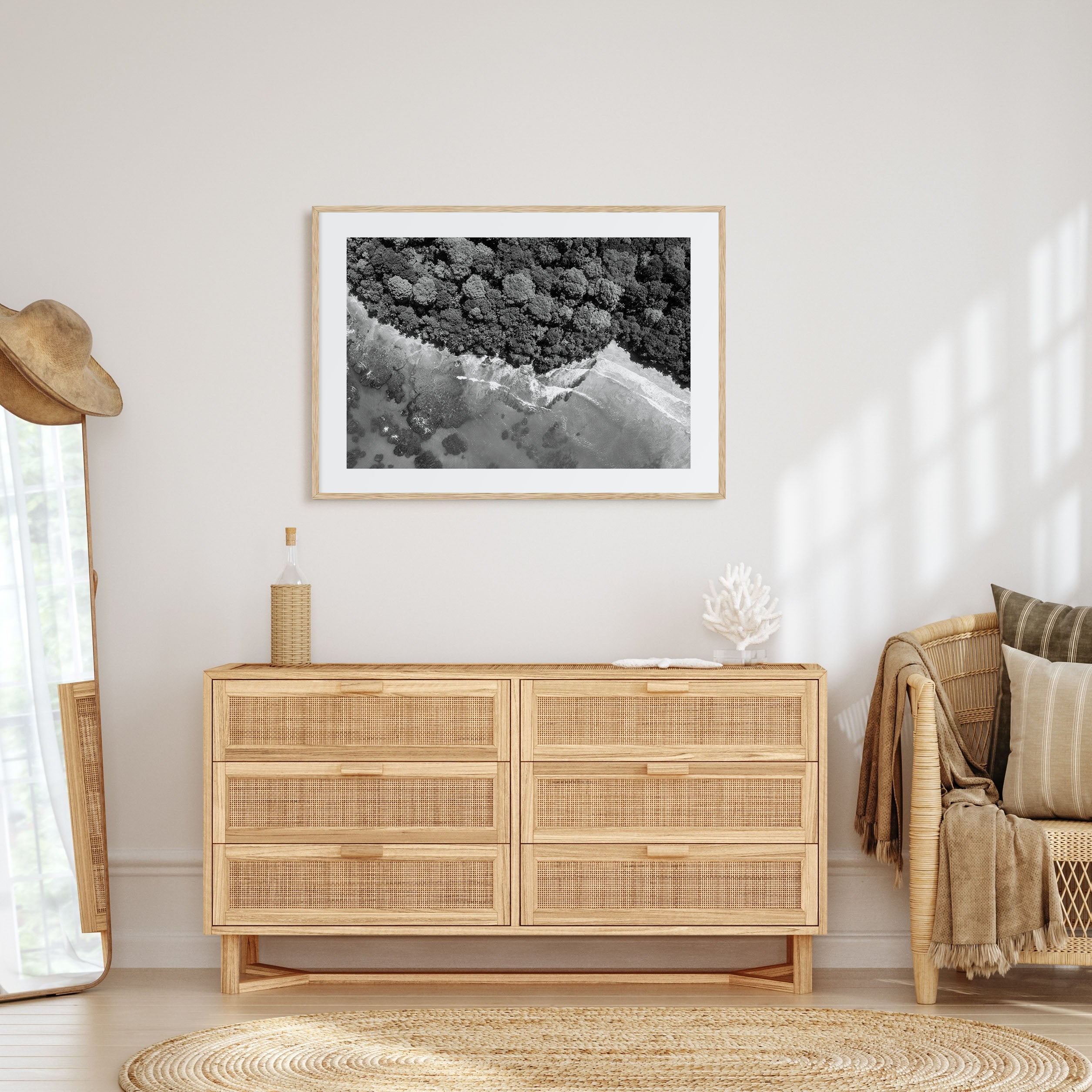 Costa Rica Landscape B&W Poster
