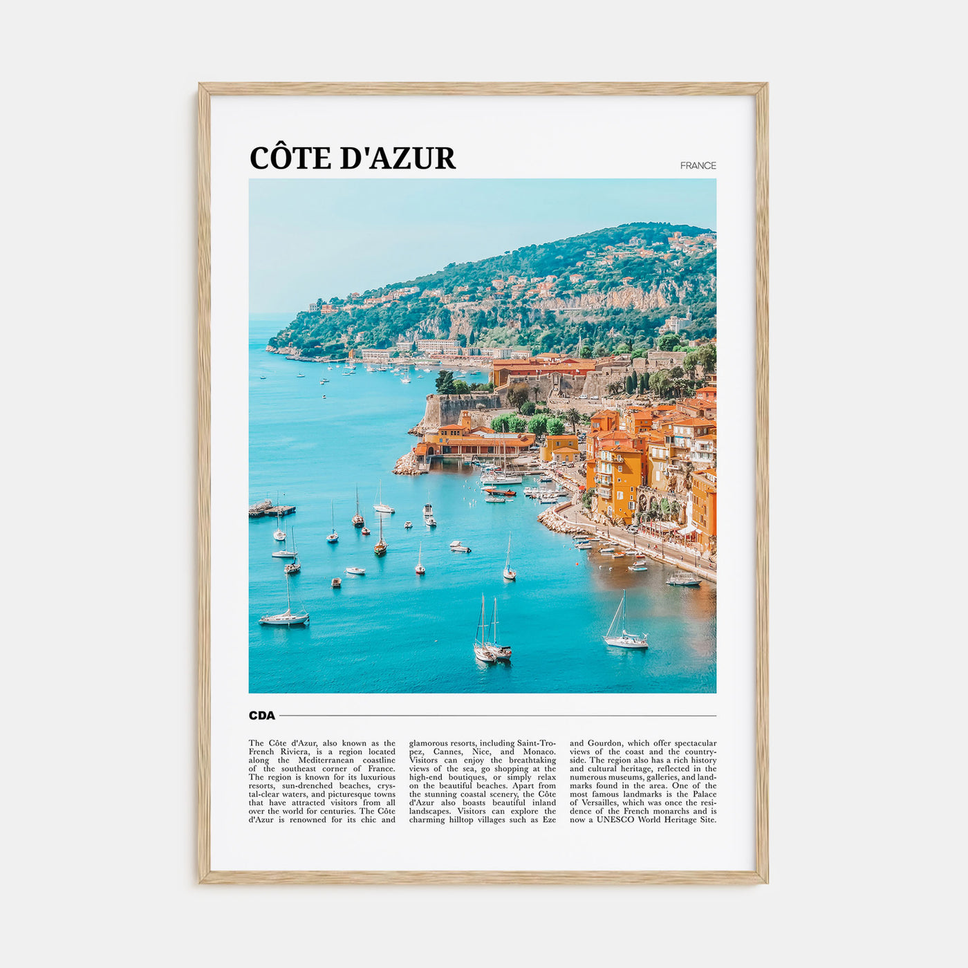 Cote d'Azur Travel Color No 2 Poster