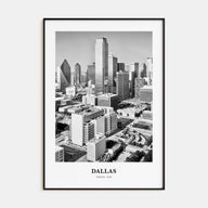 Dallas Portrait B&W No 1 Poster