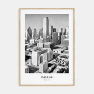 Dallas Portrait B&W No 1 Poster