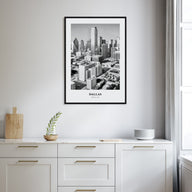 Dallas Portrait B&W No 1 Poster