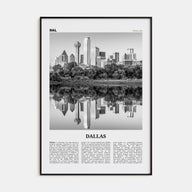 Dallas Travel B&W No 1 Poster