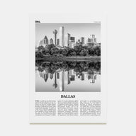Dallas Travel B&W No 1 Poster