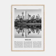 Dallas Travel B&W No 1 Poster