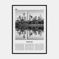 Dallas Travel B&W No 1 Poster