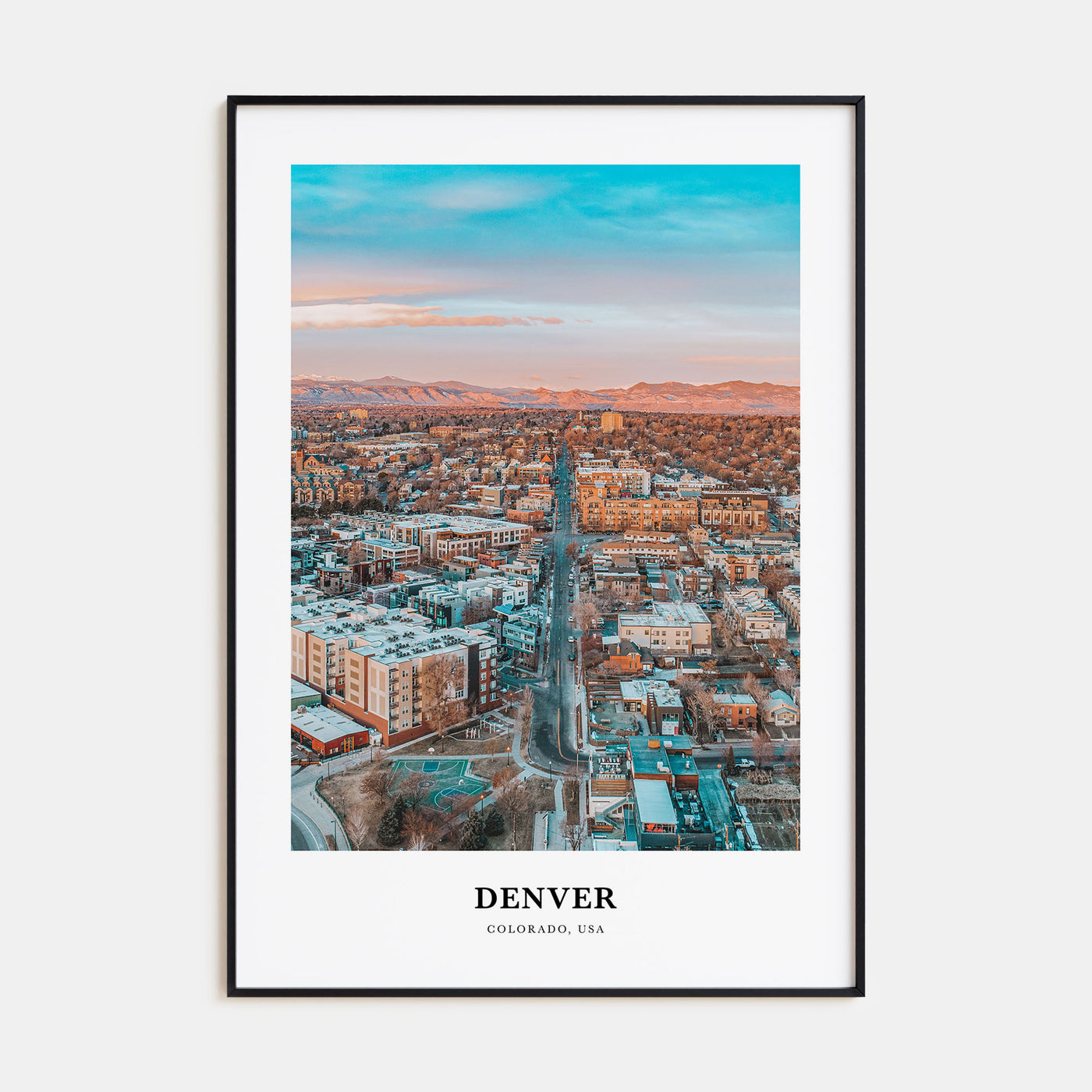 Denver Portrait Color No 1 Poster
