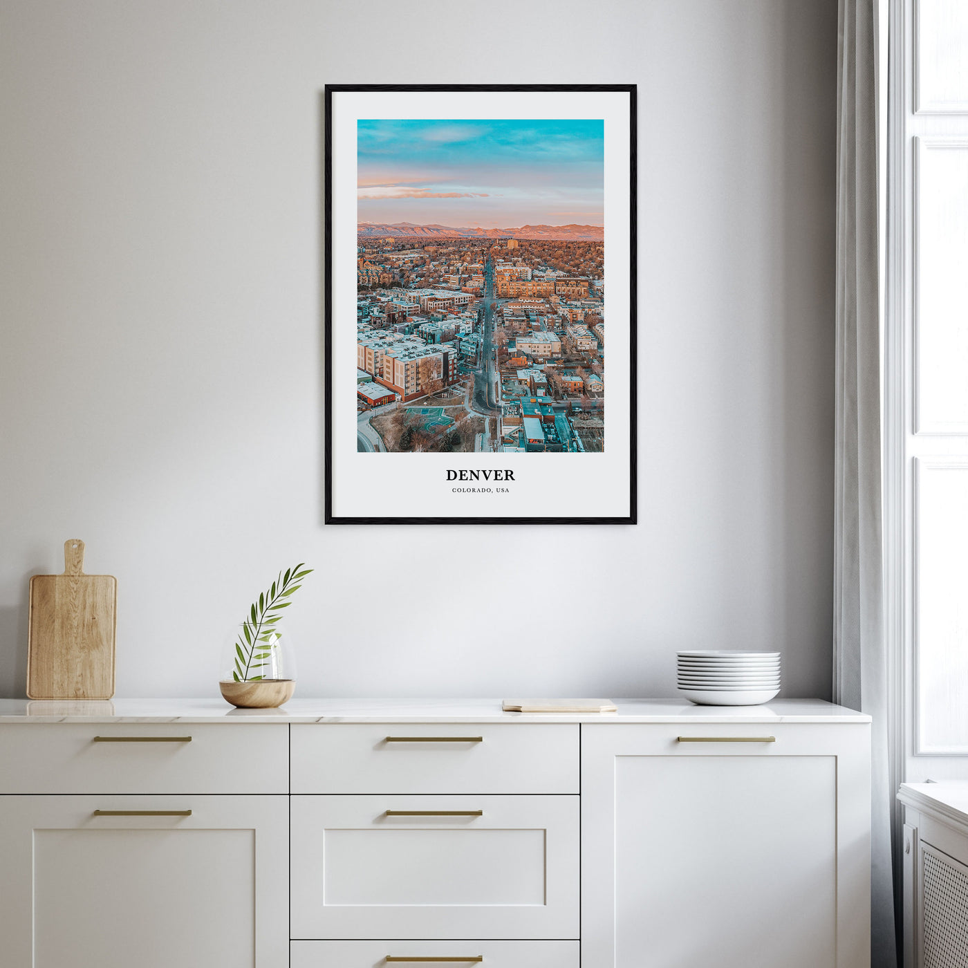 Denver Portrait Color No 1 Poster