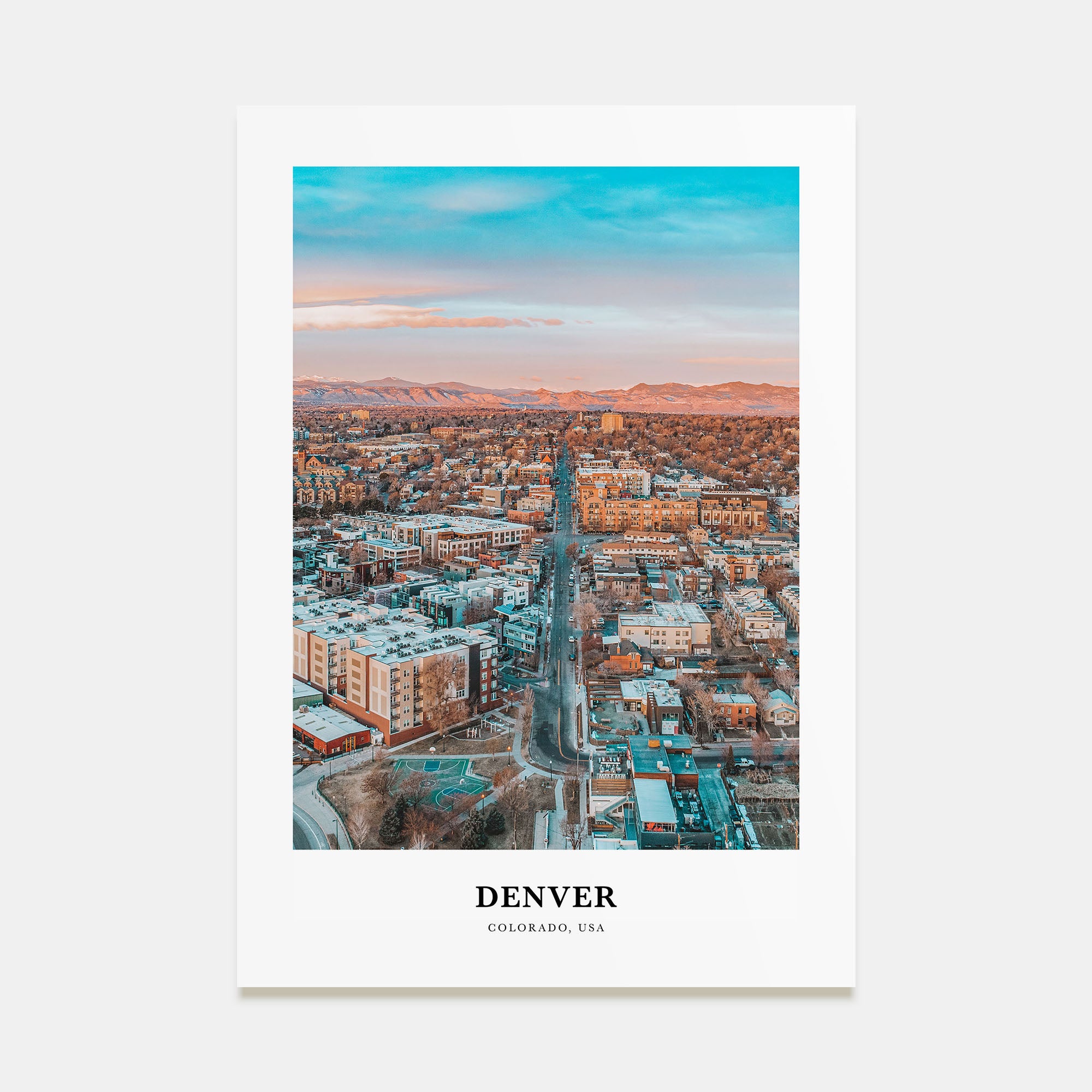 Denver Portrait Color No 1 Poster