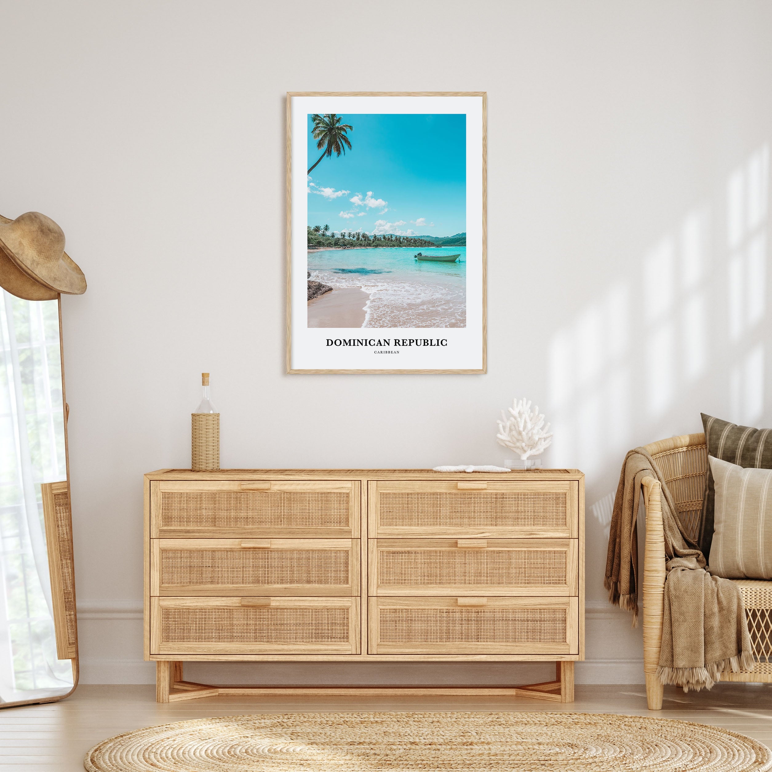 Dominican Republic Portrait Color Poster