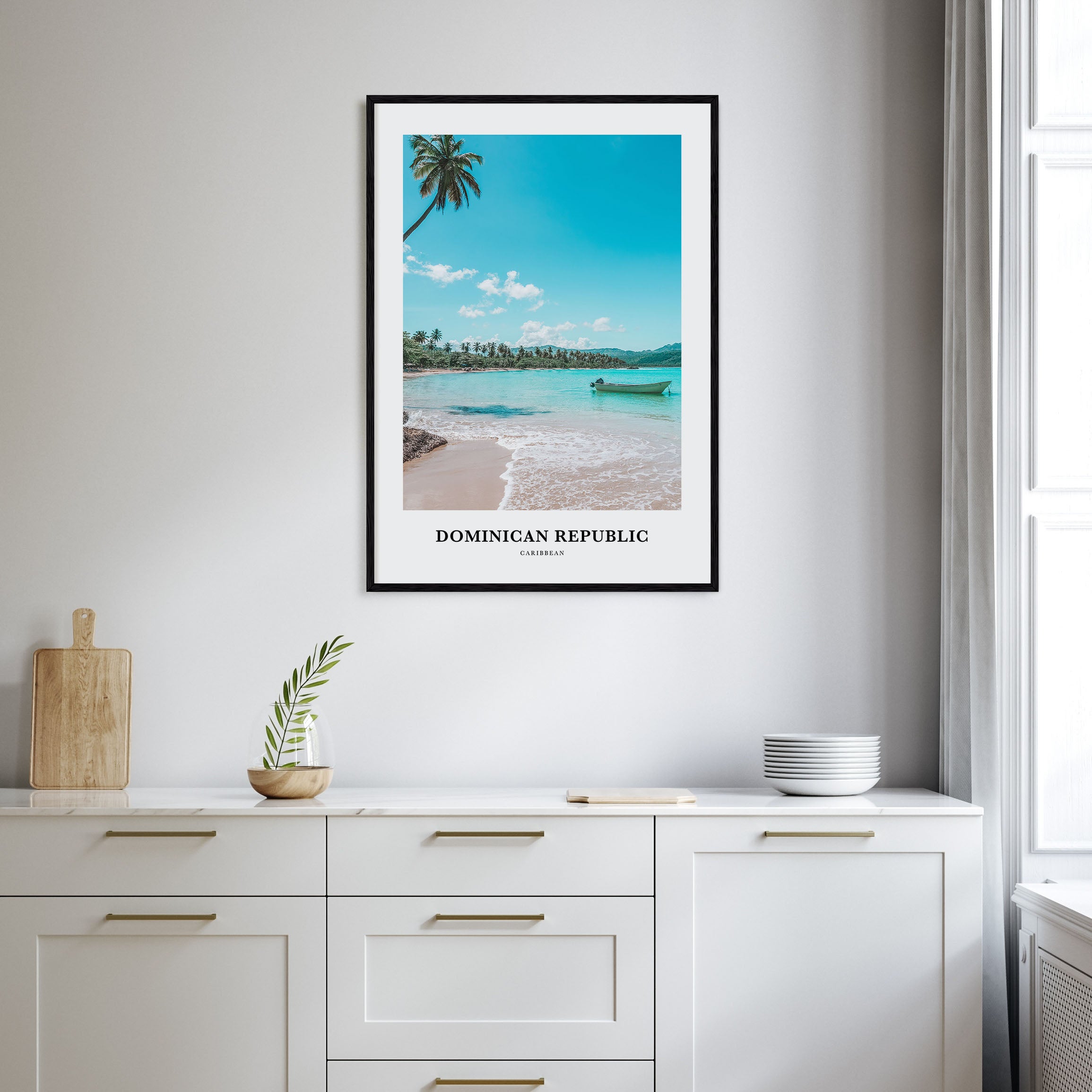 Dominican Republic Portrait Color Poster