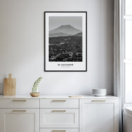El Salvador Portrait B&W No 1 Poster