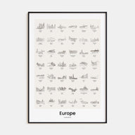 Europe Bucket List Poster