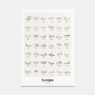 Europe Bucket List Poster