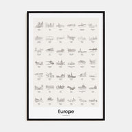 Europe Bucket List Poster