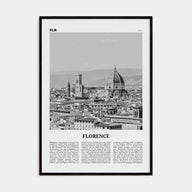 Florence Travel B&W No 1 Poster