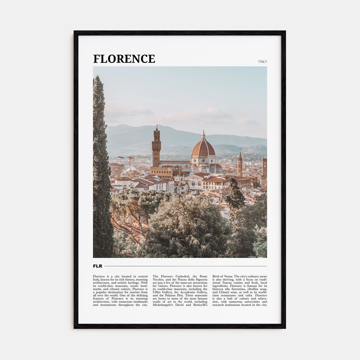 Florence Travel Color No 1 Poster