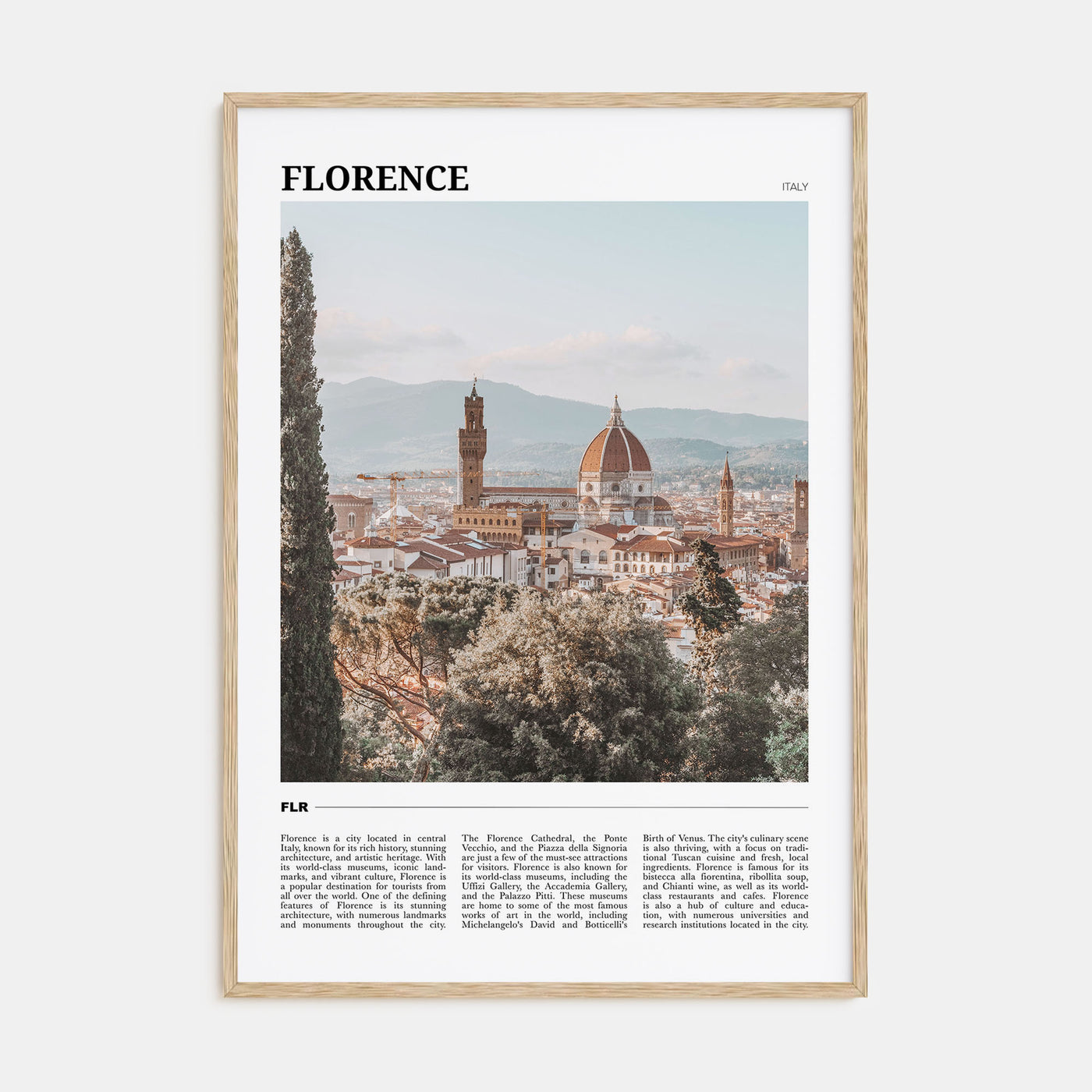 Florence Travel Color No 1 Poster