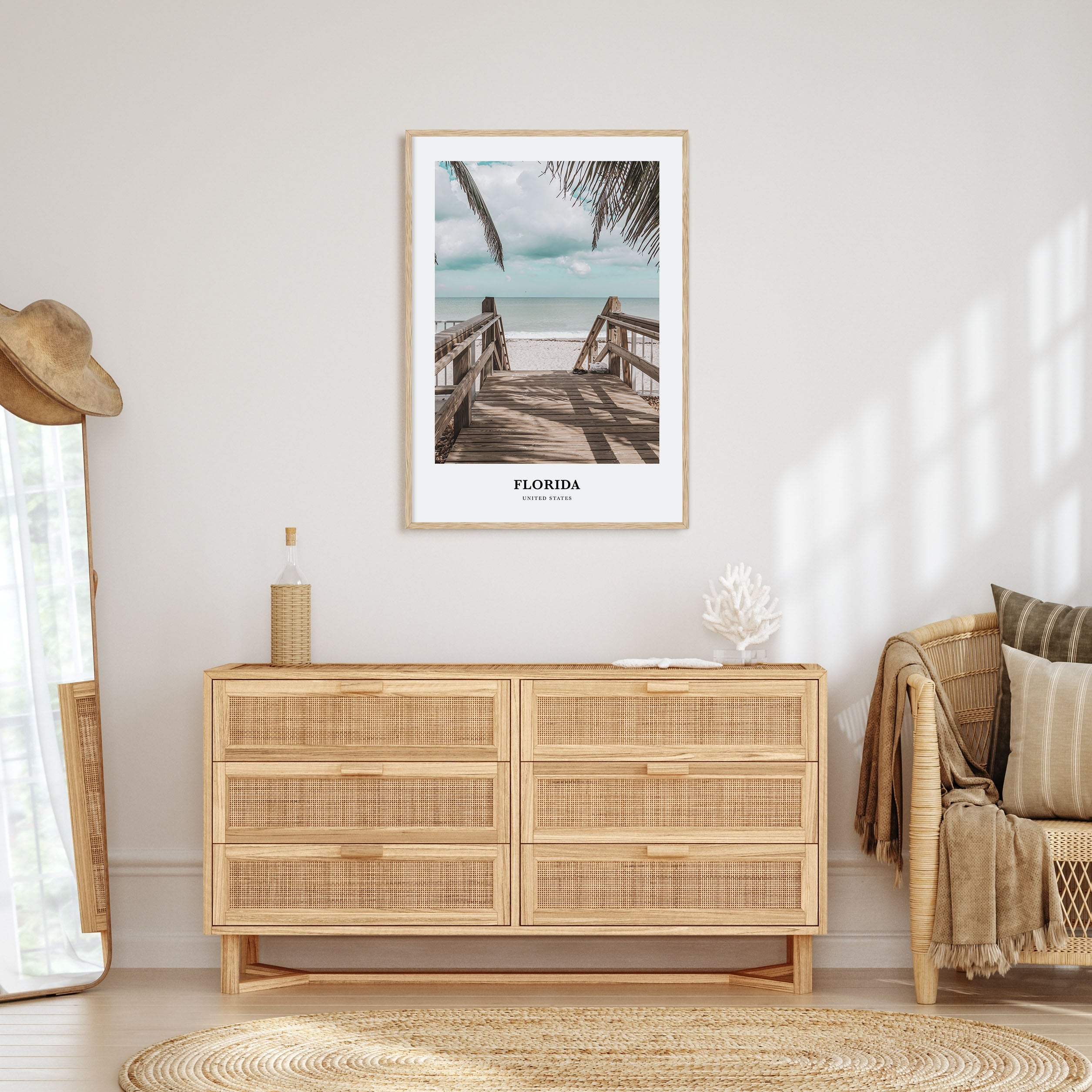 Florida Portrait Color Poster