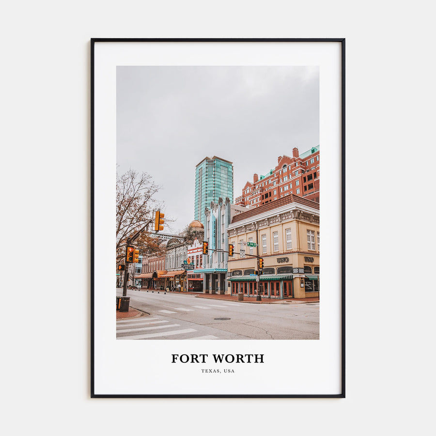 Fort Worth Portrait Color No 1 Poster