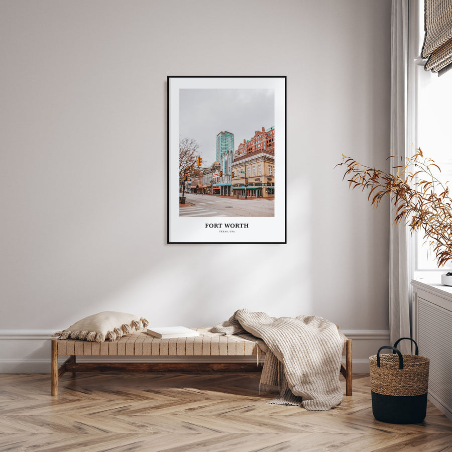 Fort Worth Portrait Color No 1 Poster