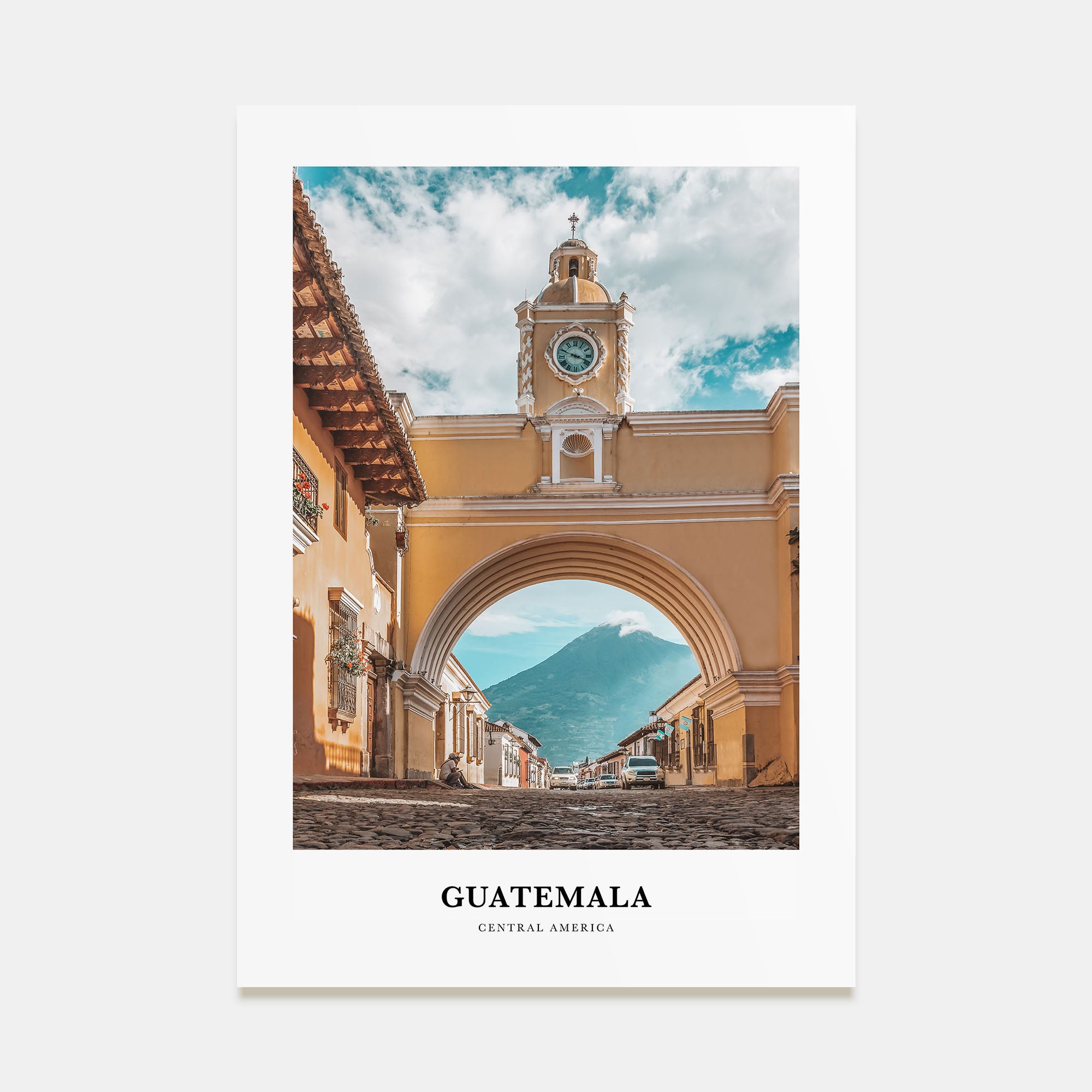 Guatemala Portrait Color Poster