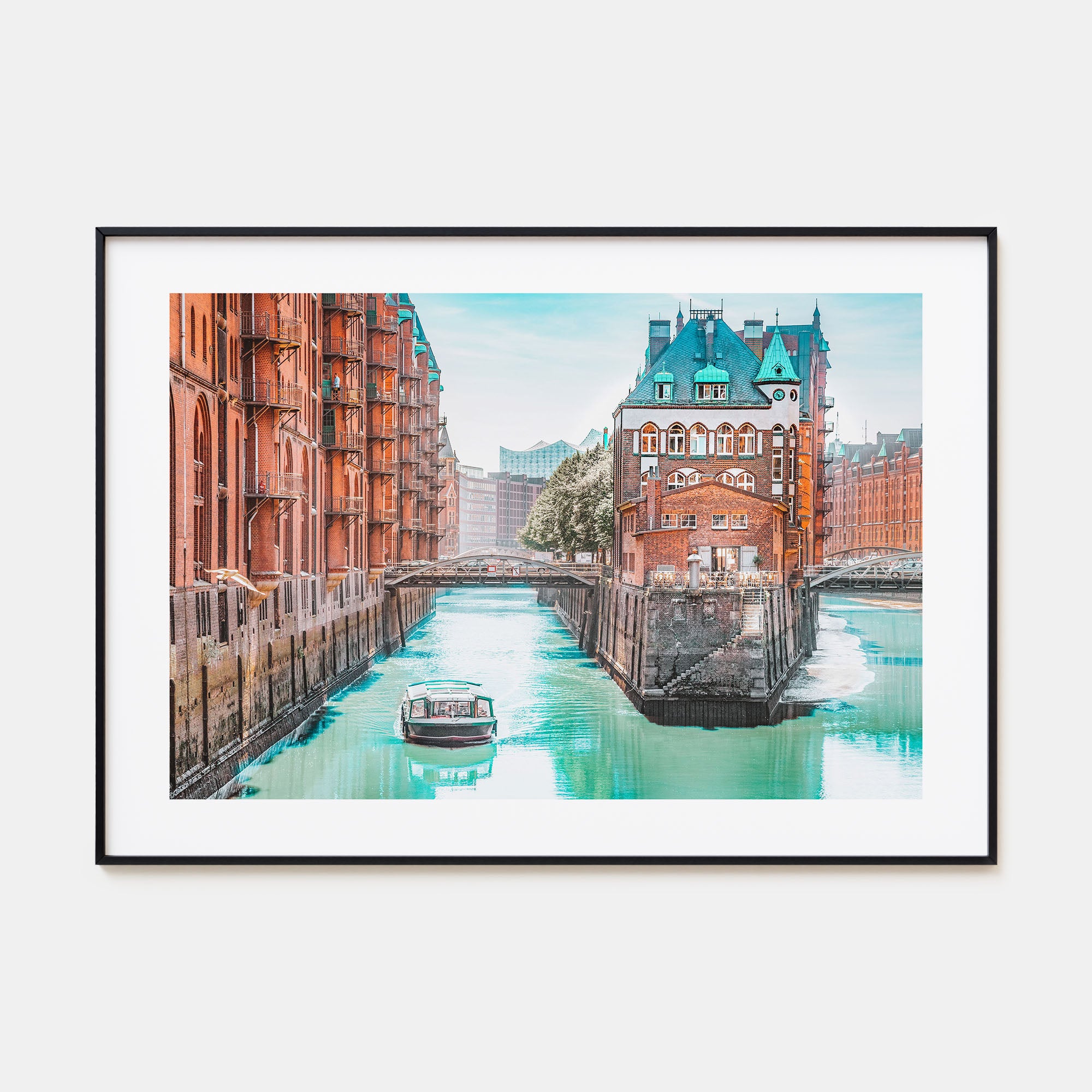 Hamburg Landscape Color Poster