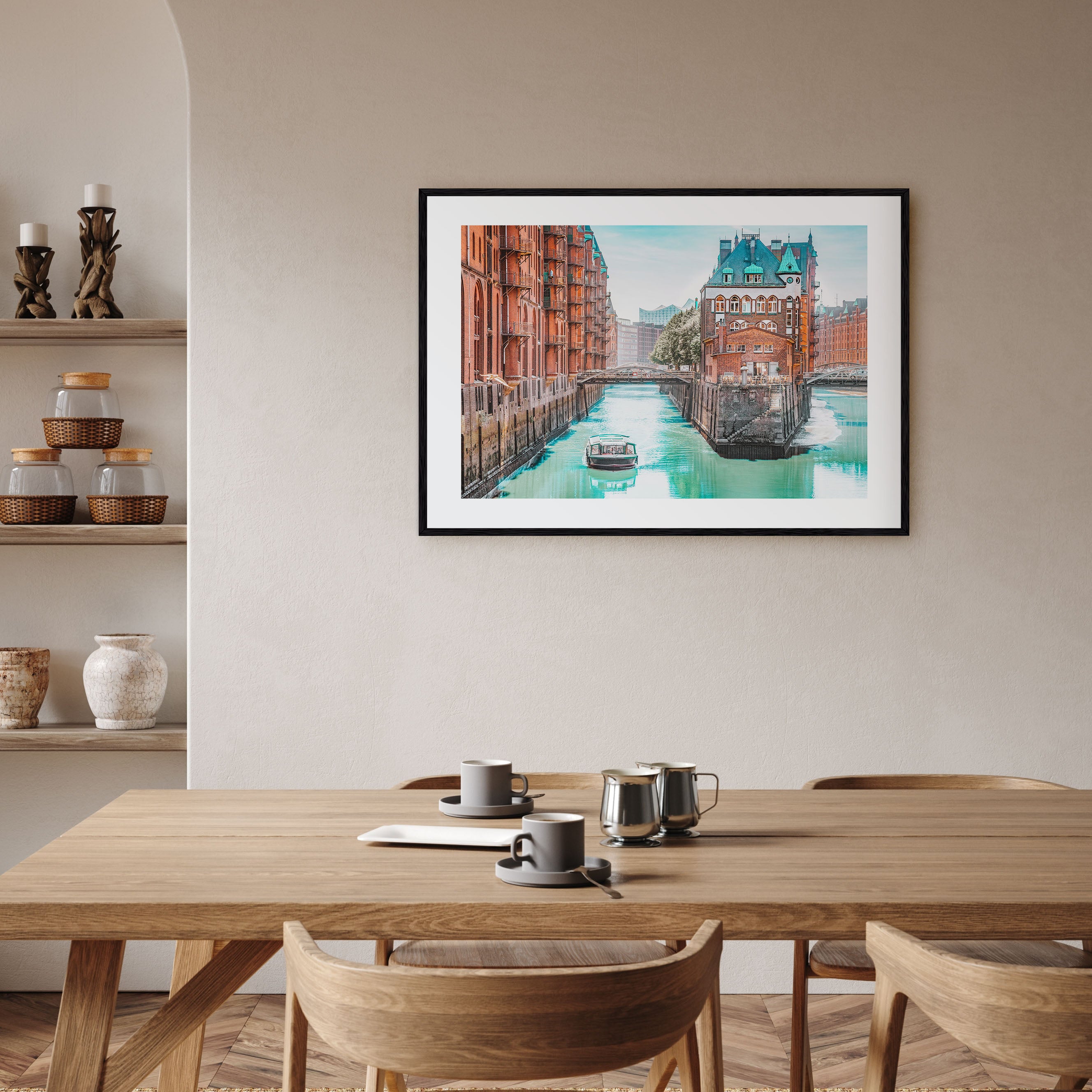Hamburg Landscape Color Poster