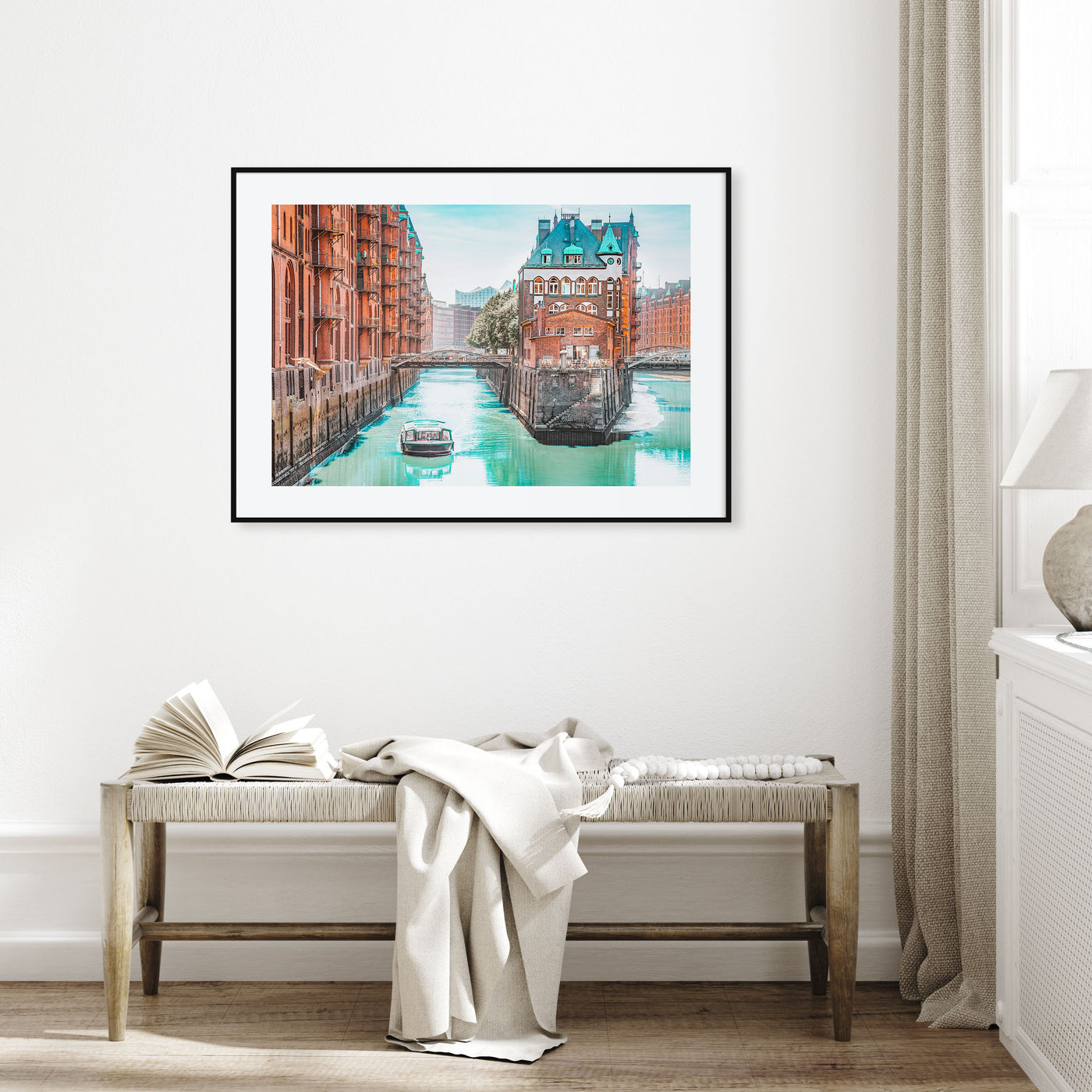 Hamburg Landscape Color Poster