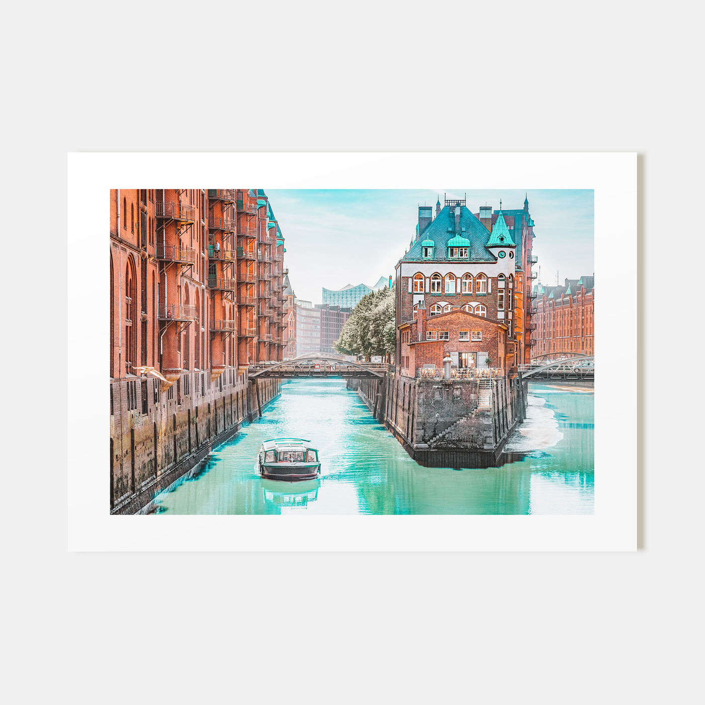 Hamburg Landscape Color Poster