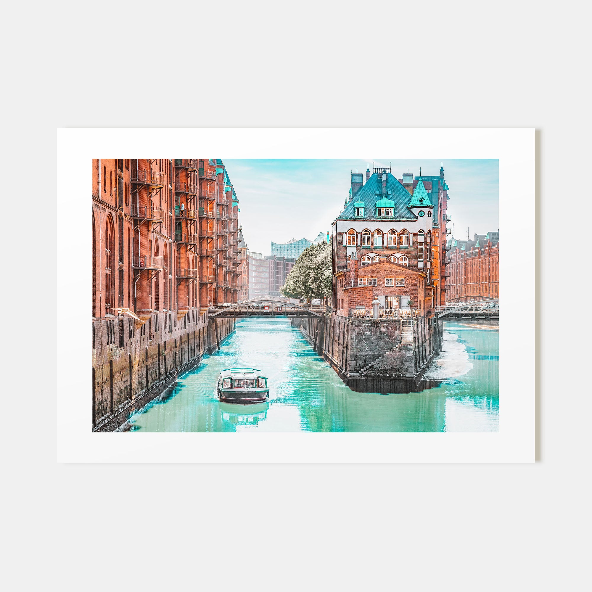 Hamburg Landscape Color Poster