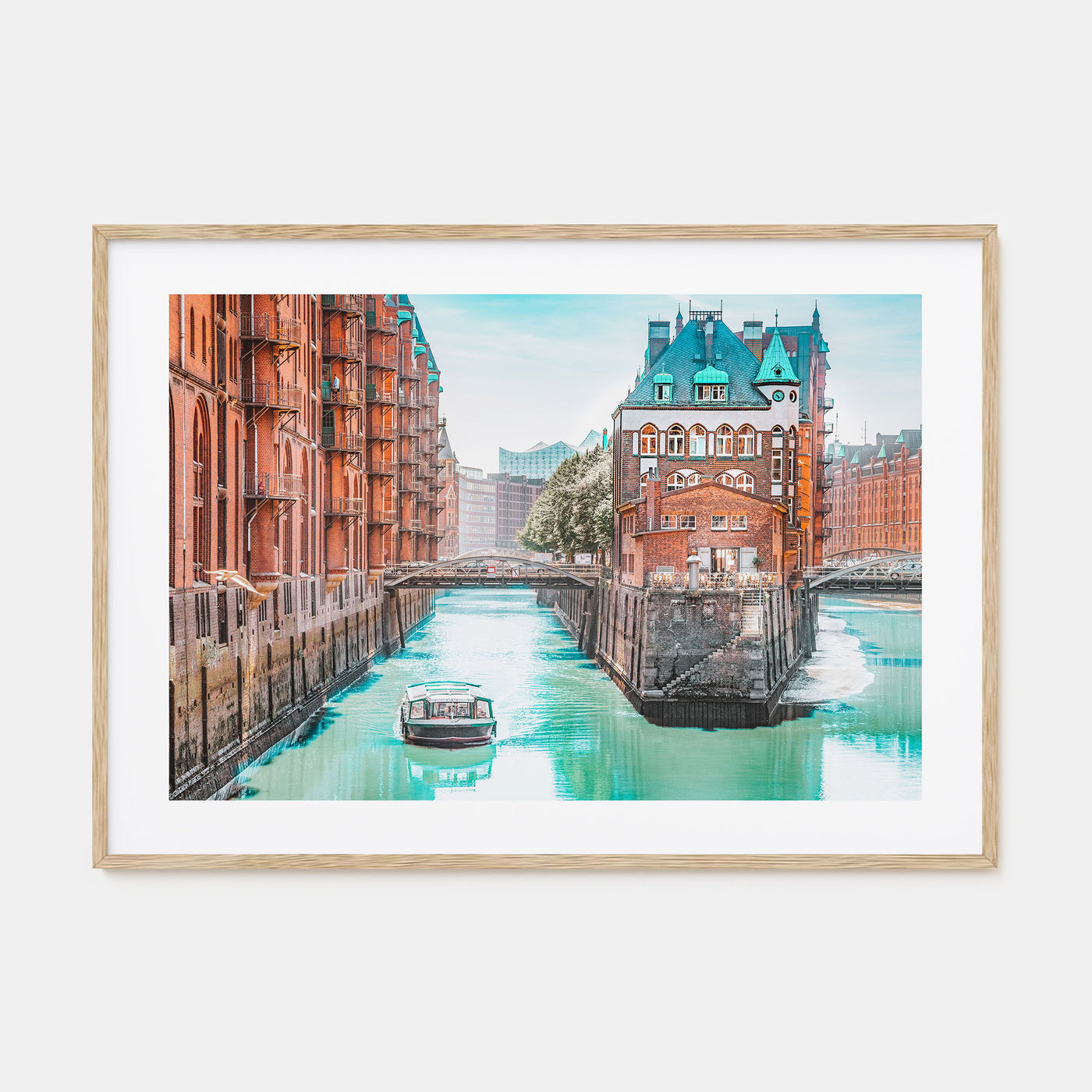 Hamburg Landscape Color Poster