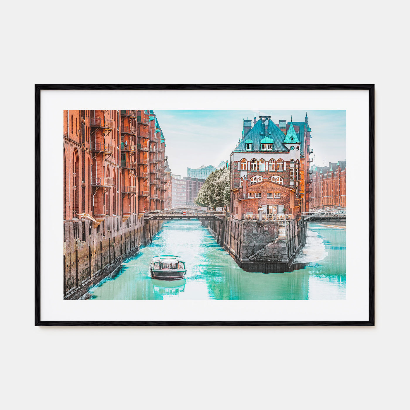 Hamburg Landscape Color Poster