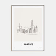 Hong Kong Drawn Poster