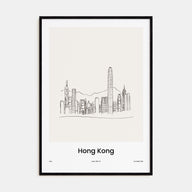 Hong Kong Drawn Poster