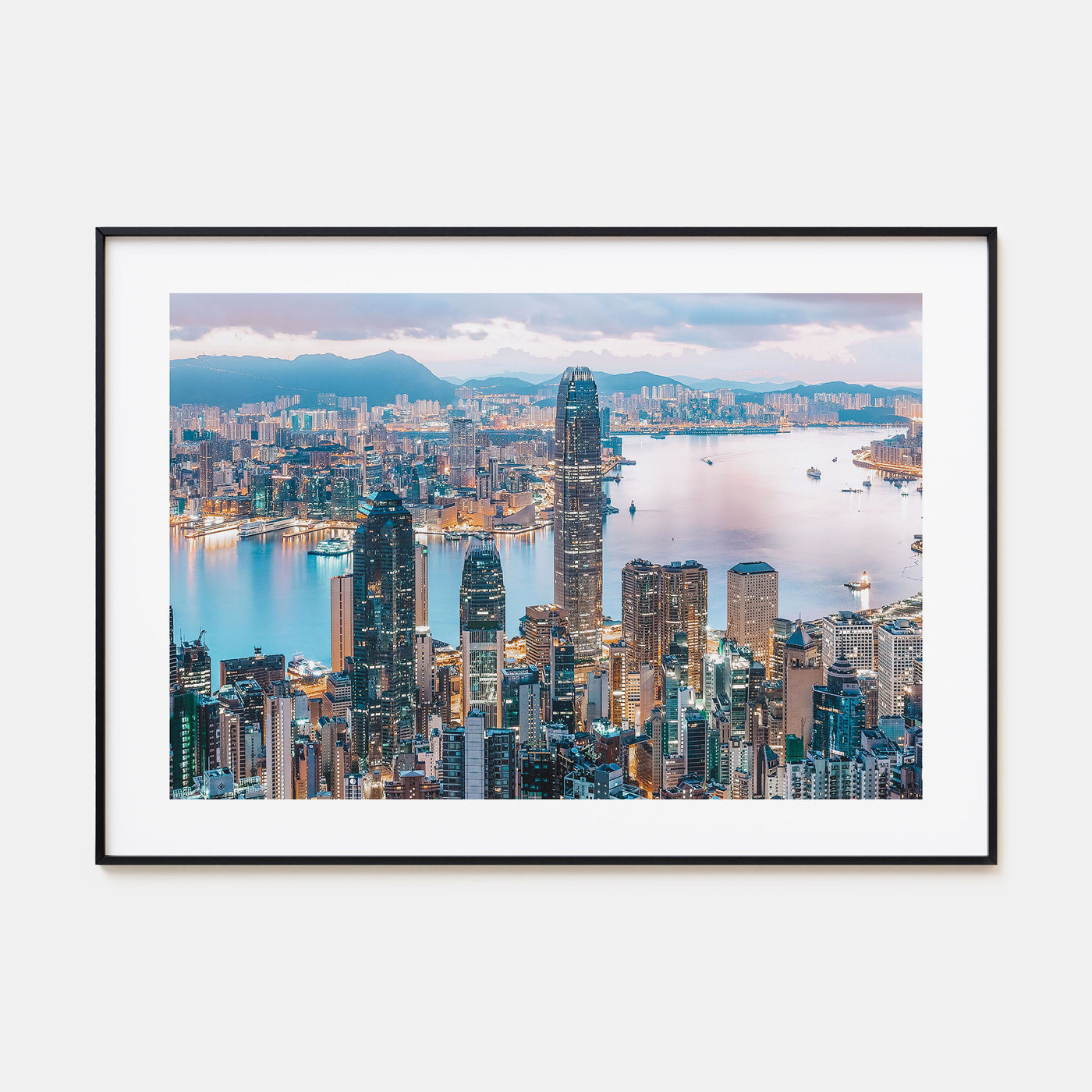 Hong Kong Landscape Color Poster