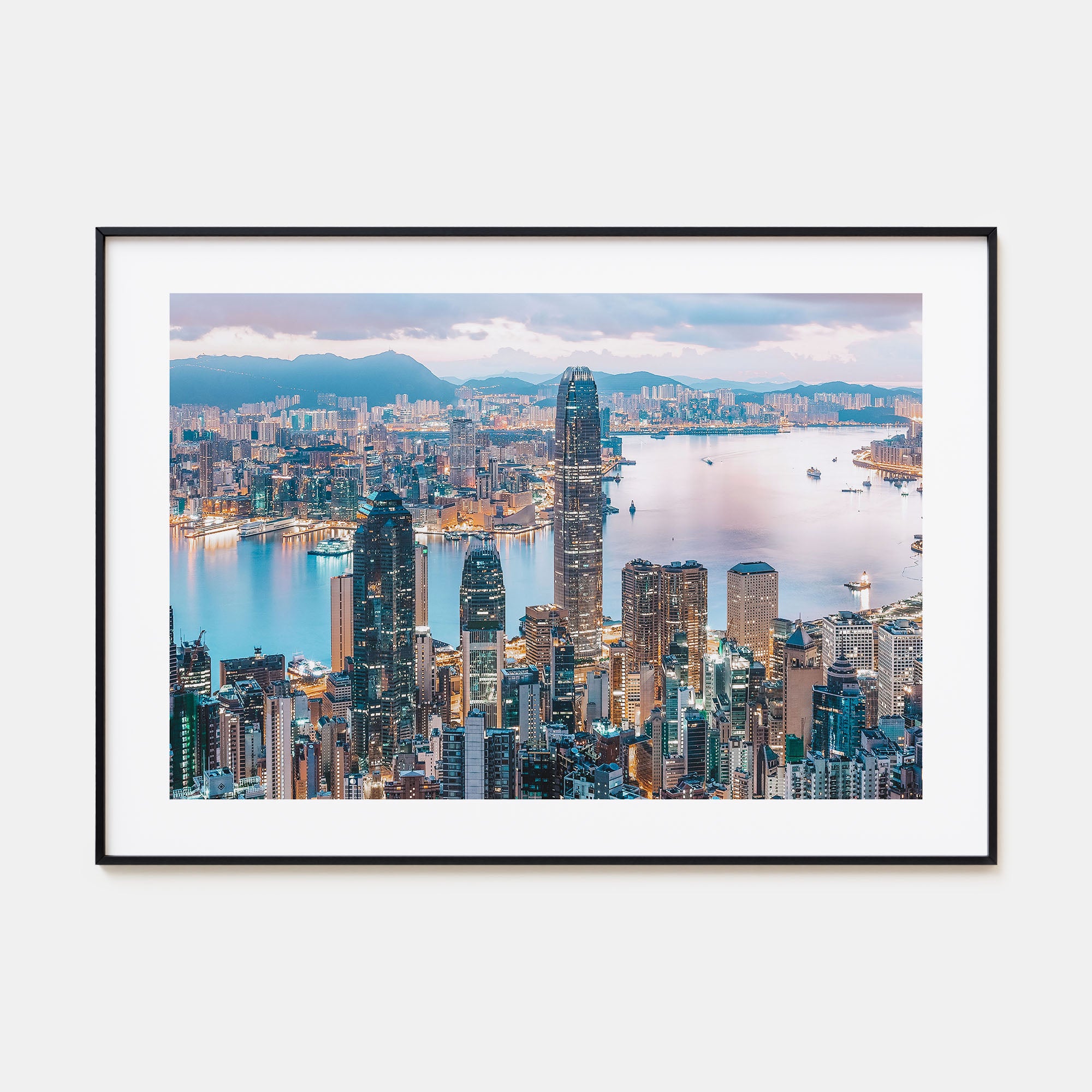 Hong Kong Landscape Color Poster
