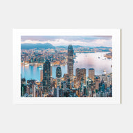 Hong Kong Landscape Color Poster