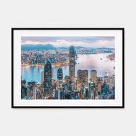 Hong Kong Landscape Color Poster