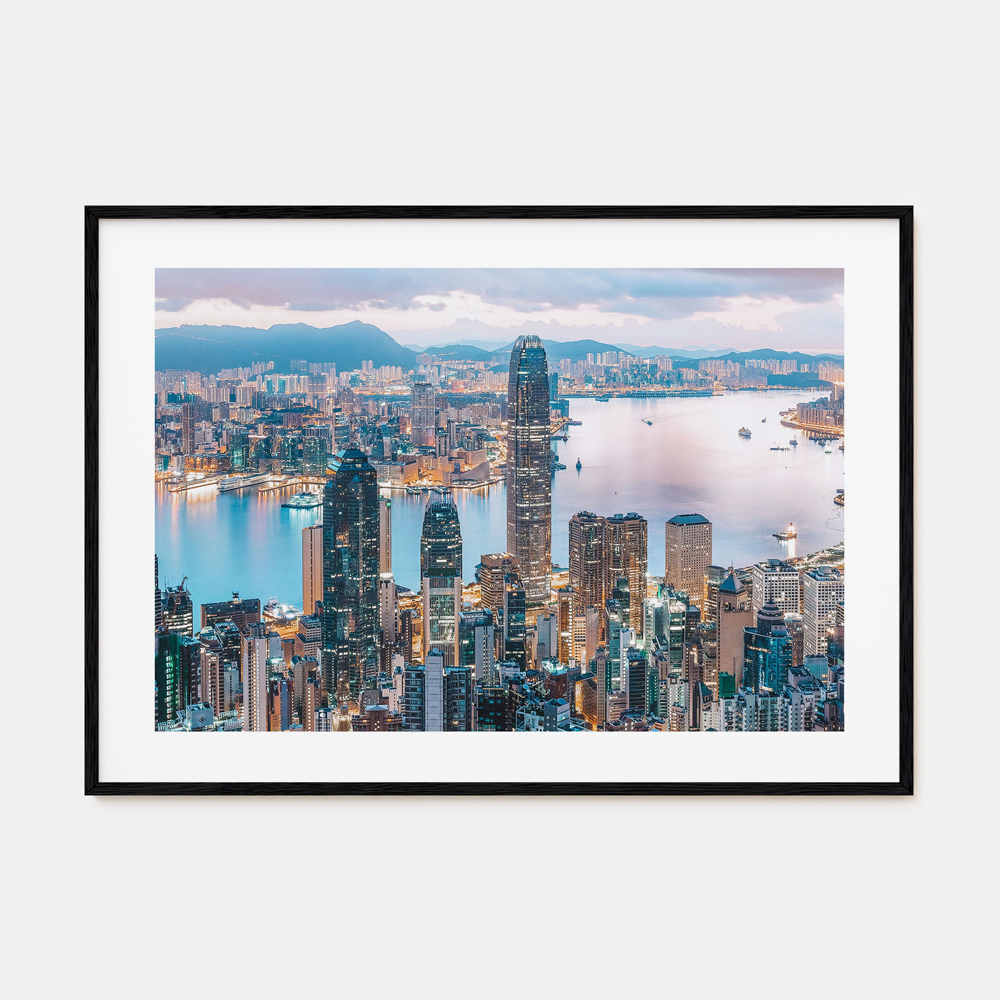Hong Kong Landscape Color Poster