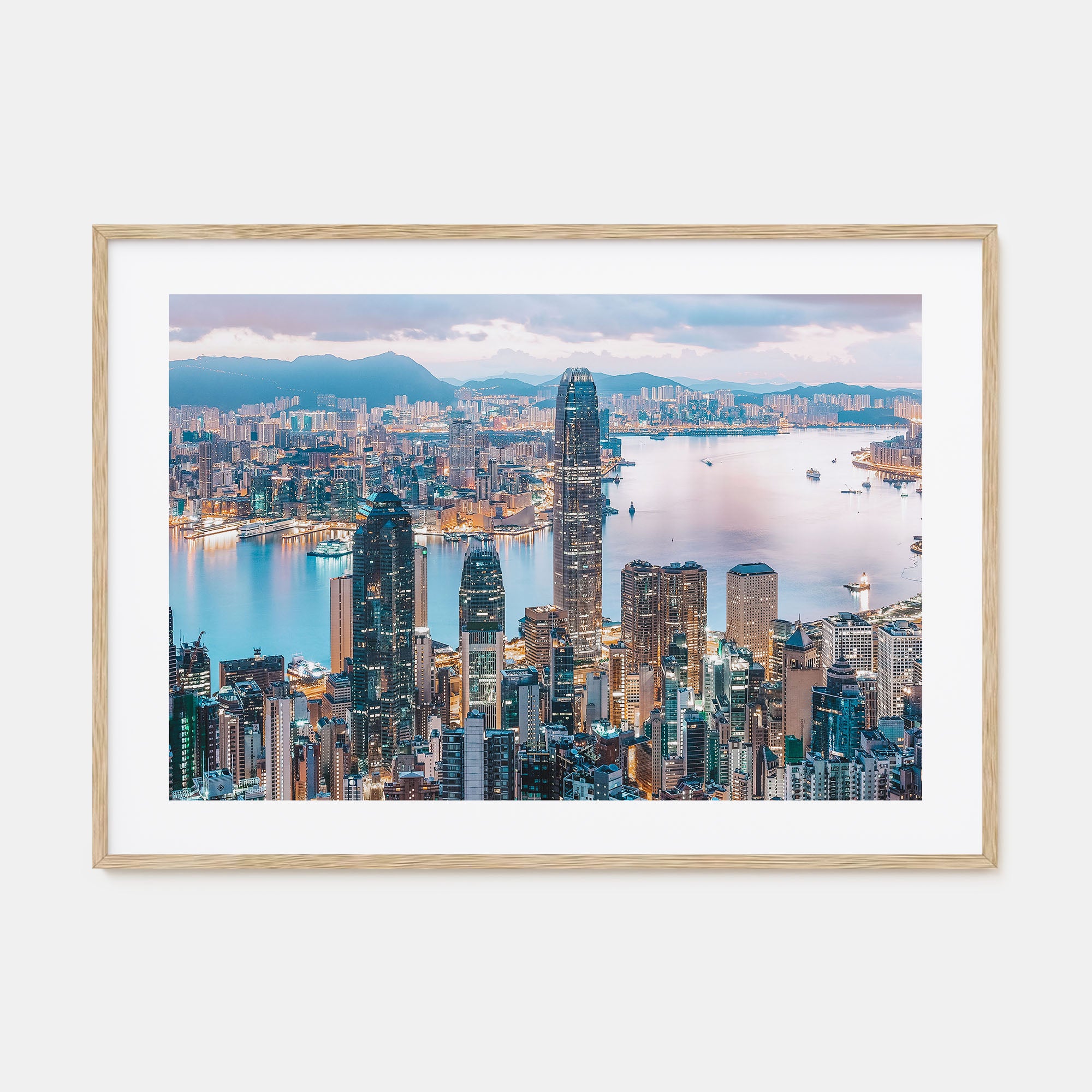 Hong Kong Landscape Color Poster