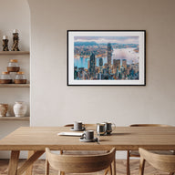 Hong Kong Landscape Color Poster