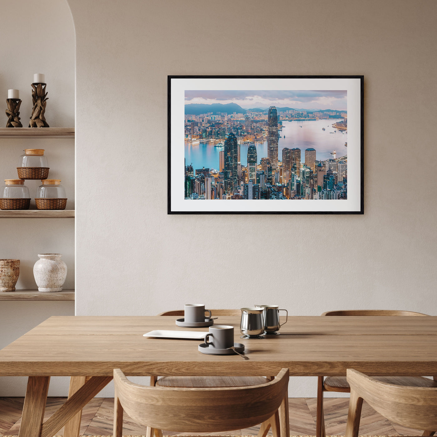 Hong Kong Landscape Color Poster