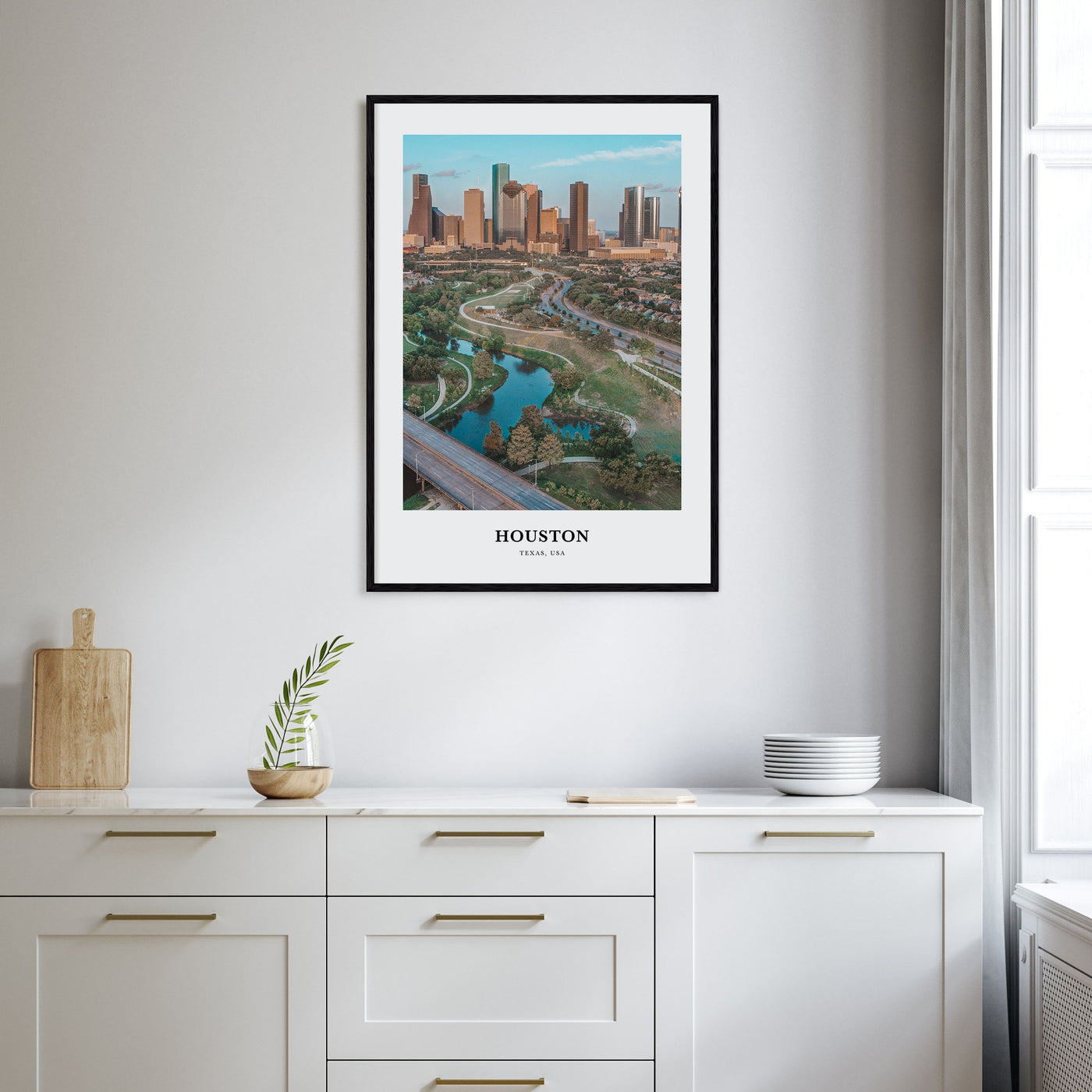 Houston Portrait Color No 1 Poster