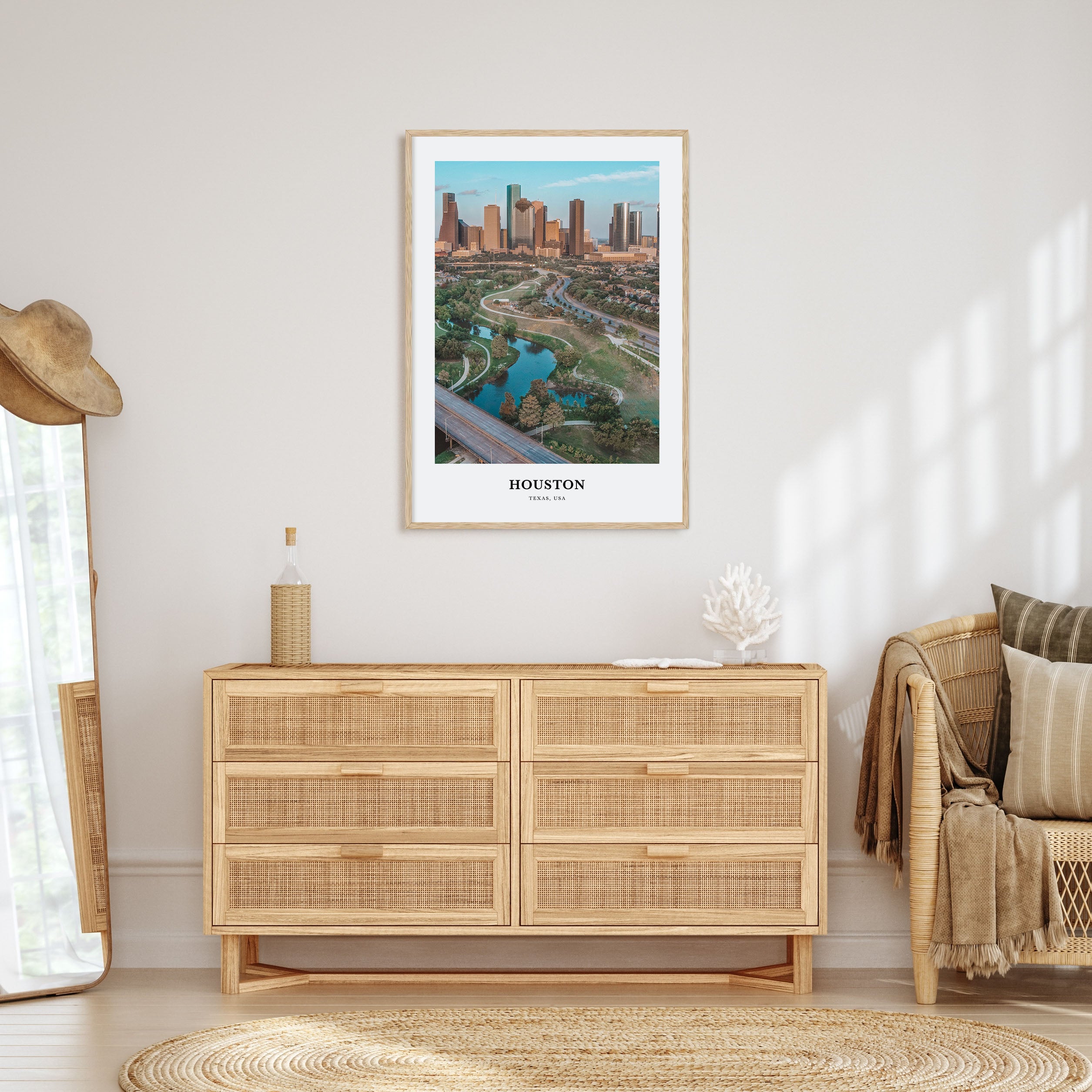 Houston Portrait Color No 1 Poster